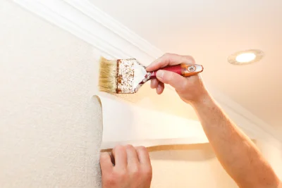 Pose de papier peint à Châteney — revêtements muraux et toiles de verre